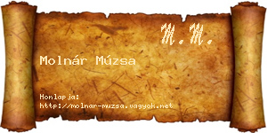 Molnár Múzsa névjegykártya